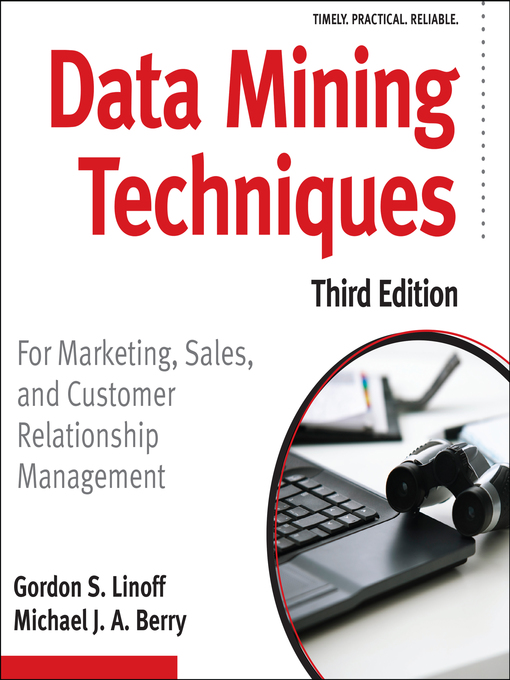 Title details for Data Mining Techniques by Gordon S. Linoff - Available